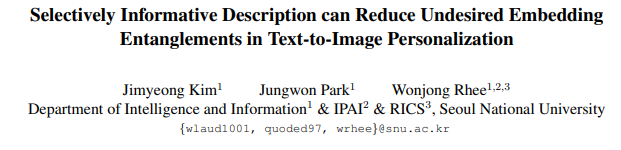  SID can Reduce Undesired Embedding Entanglements in Text-to-Image Personalization