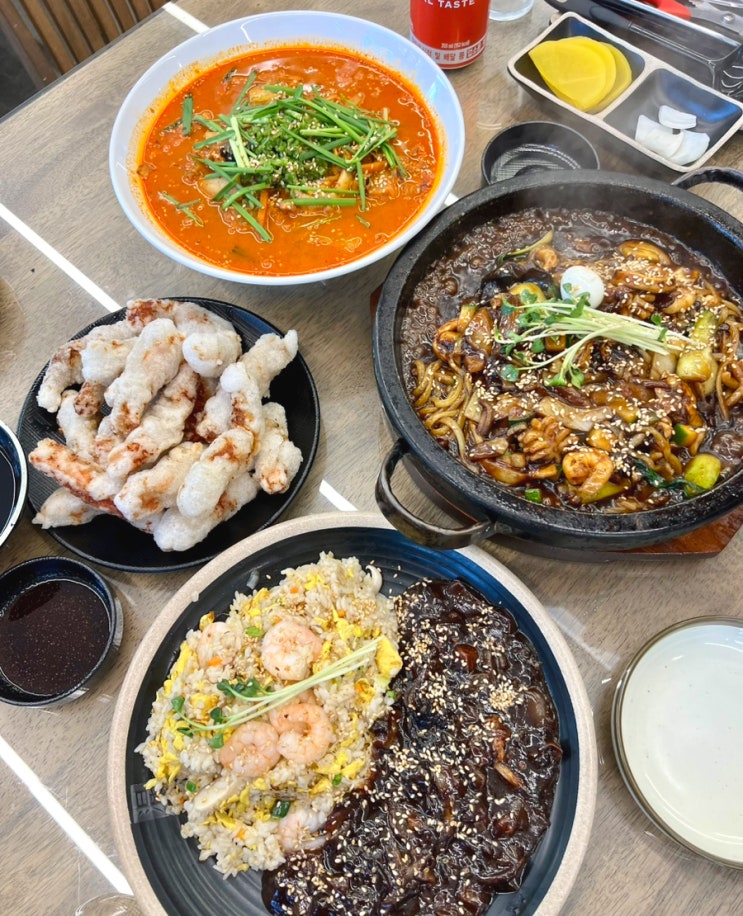  수원 장안구 중국집 맛집 : 칠성반점 돌판짜장과 얼큰교동짬뽕 먹방