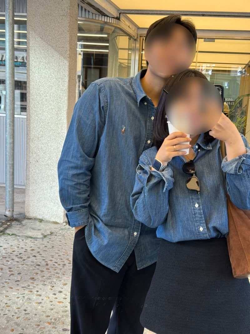 폴로 가을 청남방 리뷰 | 폴로 청셔츠 저렴하게 구매하기 | 커플 청남방 추천 및 착샷까지!