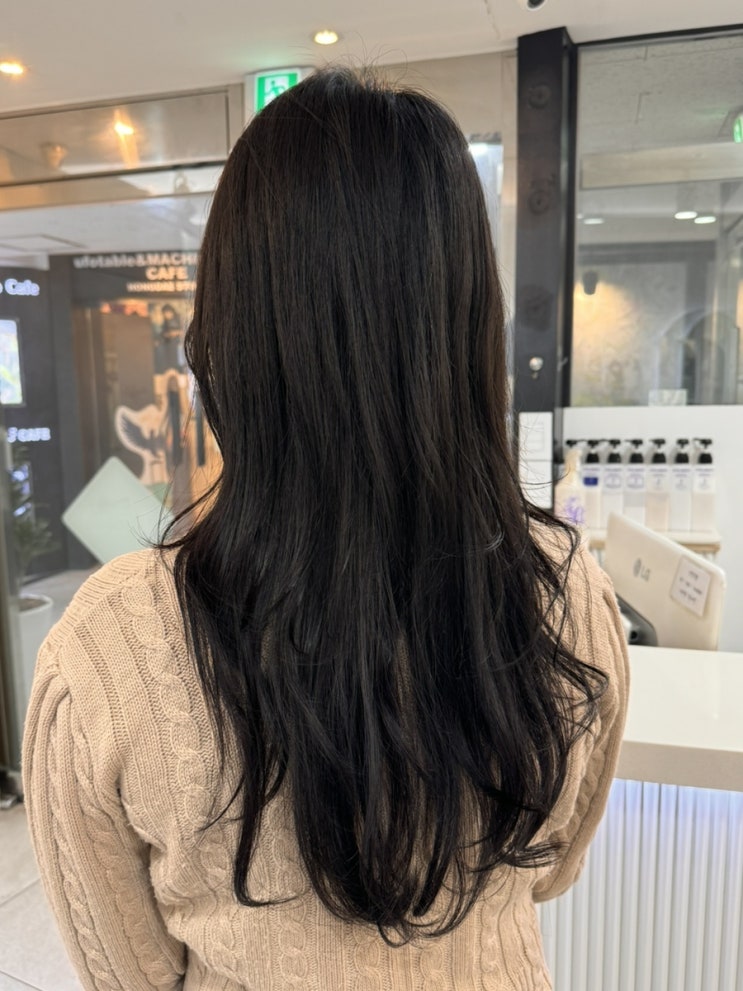  홍대미용실 정다연헤어 밀본 클리닉으로 영양주기