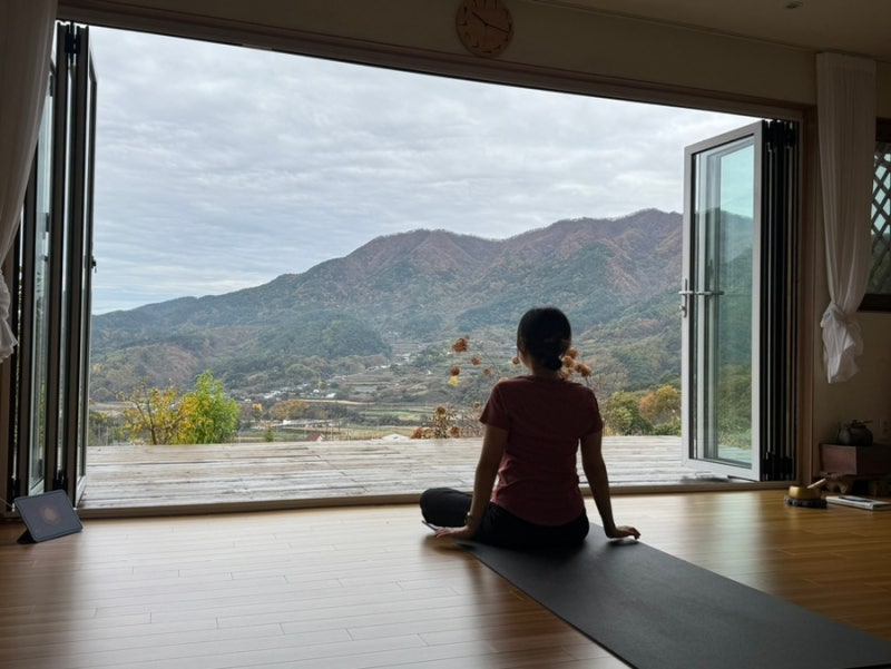 [경남/함양]1박2일 함양 단풍여행/ 리틀아쉬람/상림공원/칠선산장/카페오도재