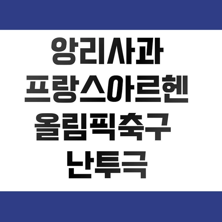 2024 파리 올림픽, 프랑스 vs <b>아르헨티나</b> <b>난투극</b> 사과와... 