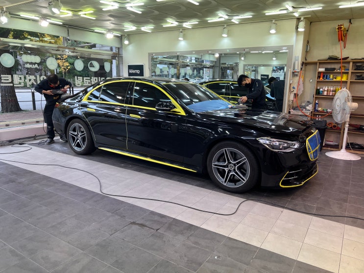  벤츠S400d 글래스코팅 미라지골드 시공  글래스코팅11월 할인이벤트