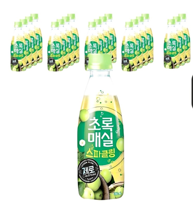  초록 매실 스파클링 제로,350ml,20개
