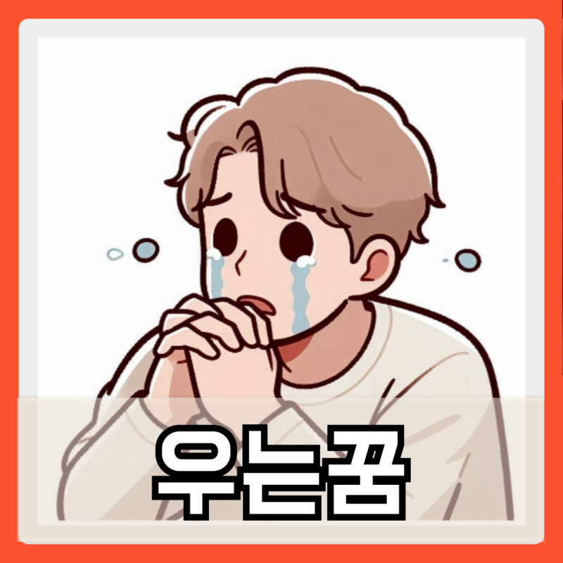 꿈에서 내가 우는 꿈 펑펑 서럽게 친구가 대성통곡하는꿈