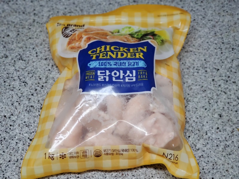 노브랜드 냉동 닭안심살 1kg, 간단하게 요리해서 먹기 좋음 (가격, 칼로리)