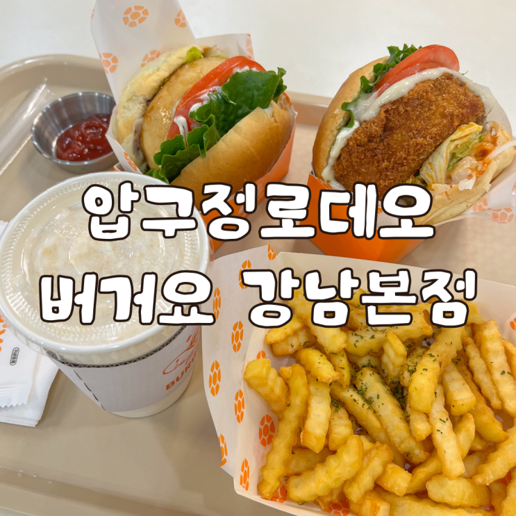  압구정 로데오 애견 동반 식당 논현동 맛집 버거요