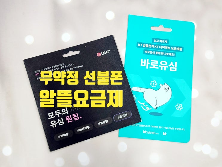  무약정 선불폰 알뜰요금제 개통 방법