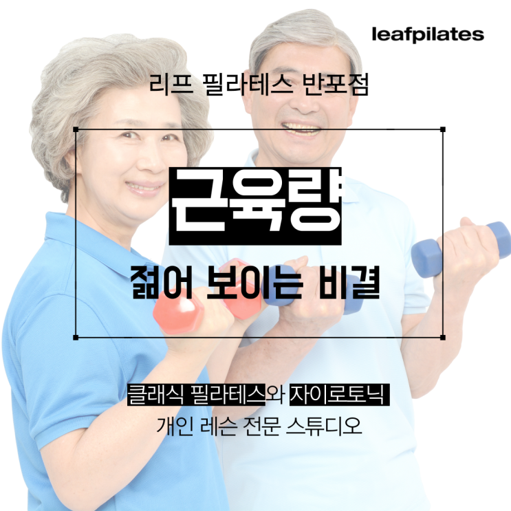  [고속터미널역 필라테스] 회춘의 비밀, 근육 키우기 / 반포필라테스 리프