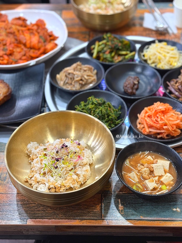  월송리cc맛집 <월송리보리밥> 15,000원 정식 깔끔하고 맛있어