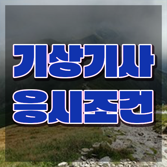  기상기사 시험응시조건 집에서 온라인으로 빠르게 준비한 과정