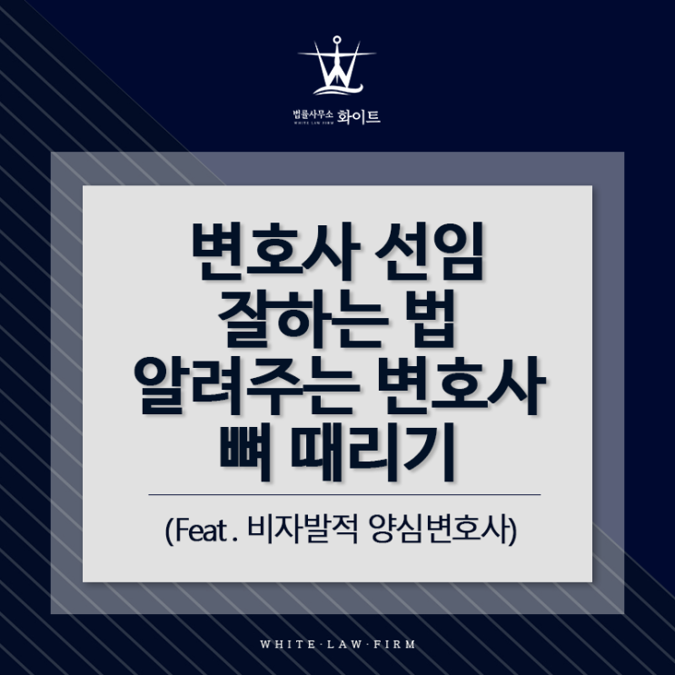  변호사 선임 잘하는 법을 알려주는 변호사 뼈때리기(feat.비자발적 양심변호사)