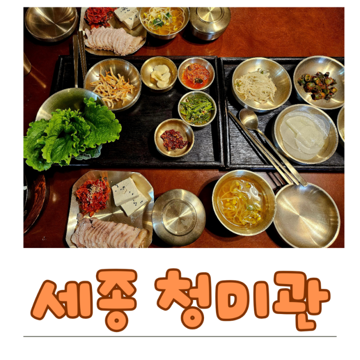  세종 나성동 맛집 정갈하고 맛있는 보쌈정식 청미관