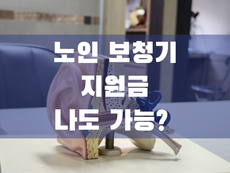  노인 보청기 지원금 나도 받을수 있을까