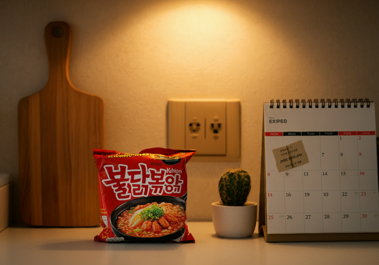  라면 유통기한 지남 먹어보니