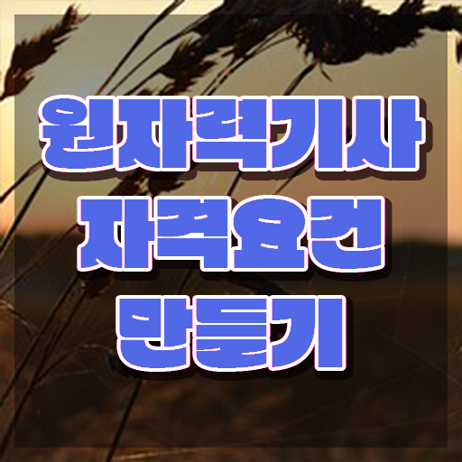  원자력기사 원자력기사 응시자격 온라인 과정으로 빠르게 끝낸 방법