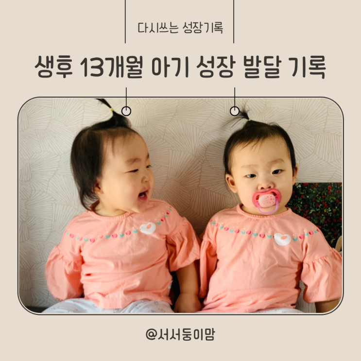  생후 13개월 아기 성장 발달 기록 걸음마 장난감