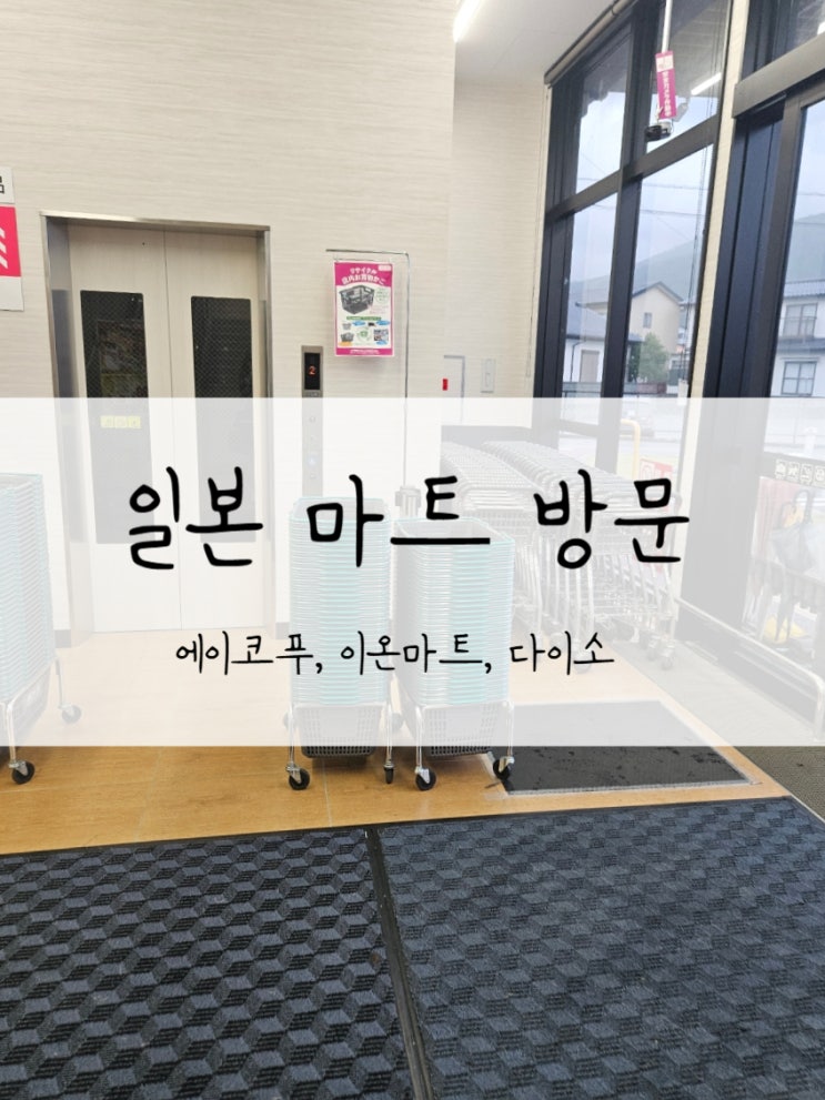  유후인 ️이온마트 다이소 에이코푸 마트 방문 일본 마트 방문기