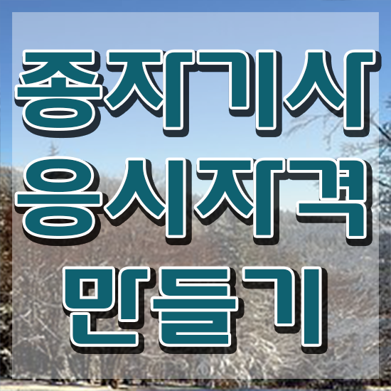  종자기사 응시자격 온라인으로 편하게 성공한 노하우