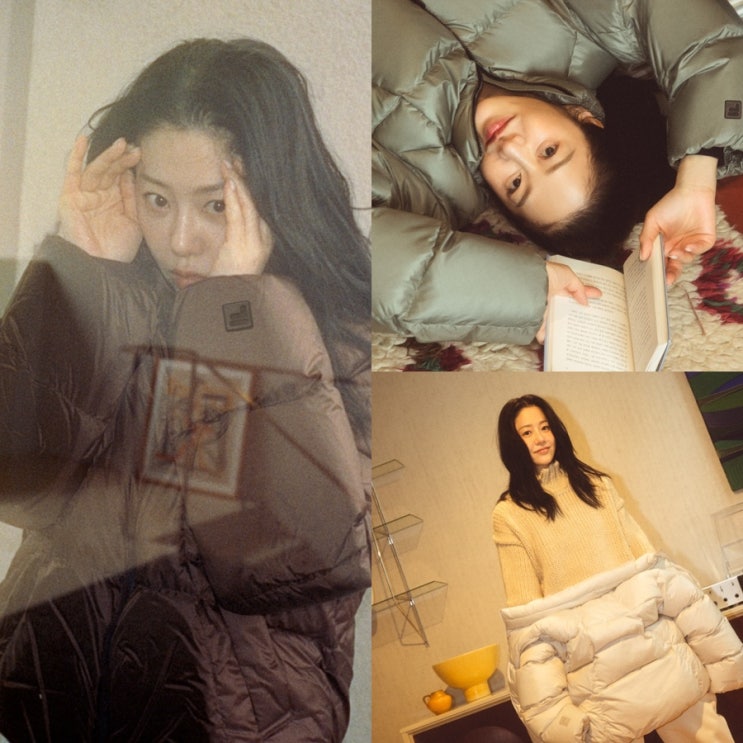 화제의 고현정 여자 패딩 휠라 플로우 다운 겨울 자켓 3가지