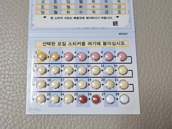 수술 후 경구 피임약을 왜 먹나요? 클래라정 성분 복용법 부작용