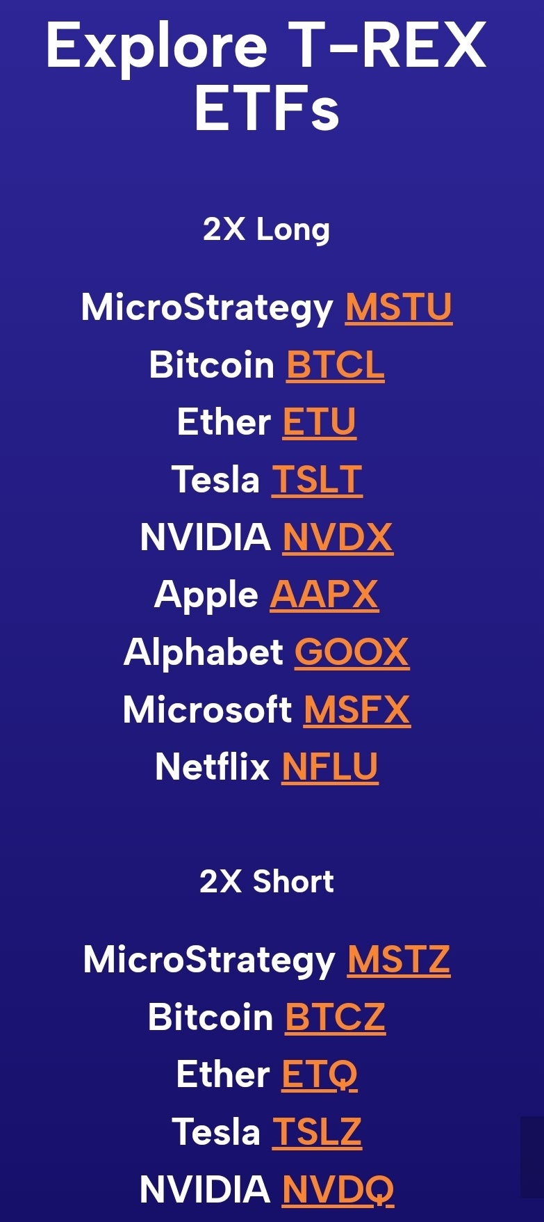미국 단일 주식 etf 레버리지 인버스 엔비디아 비트코인 마이크로스트래티지 : 네이버 블로그