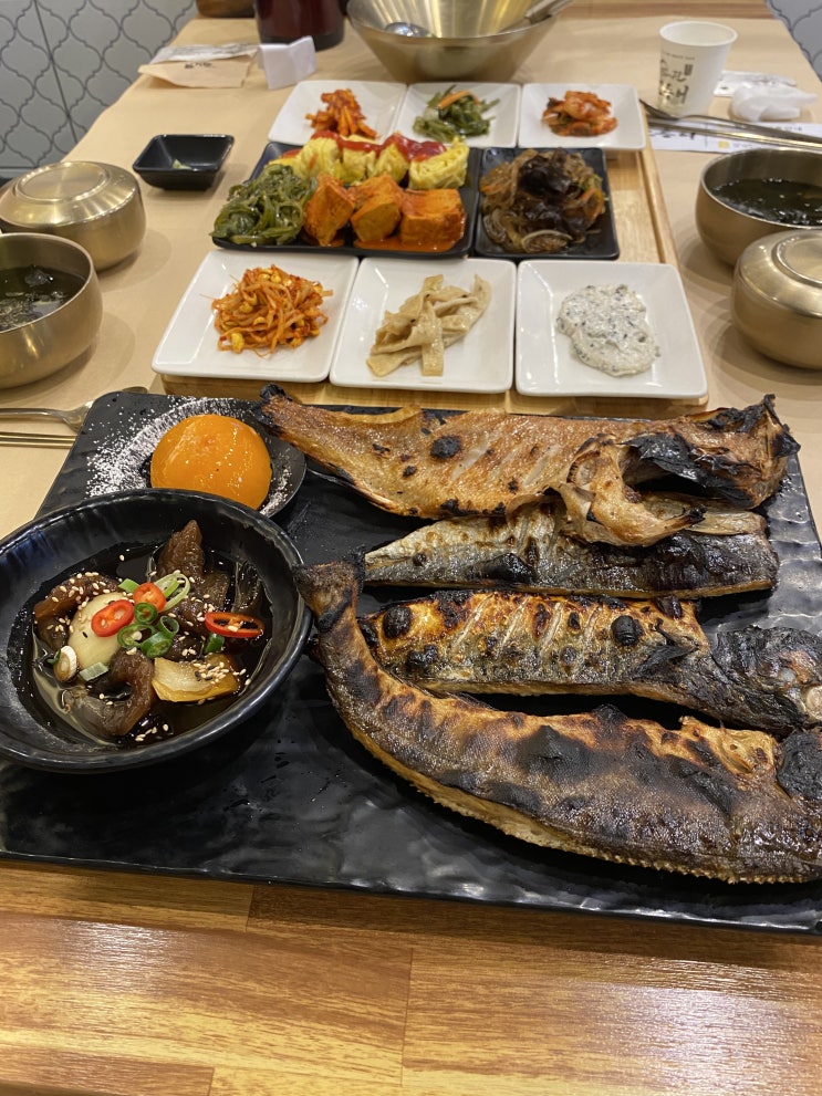  달빛에구운고등어 엄마랑저녁 익산 모현동 생선구이 모듬2인후기 모현동맛집
