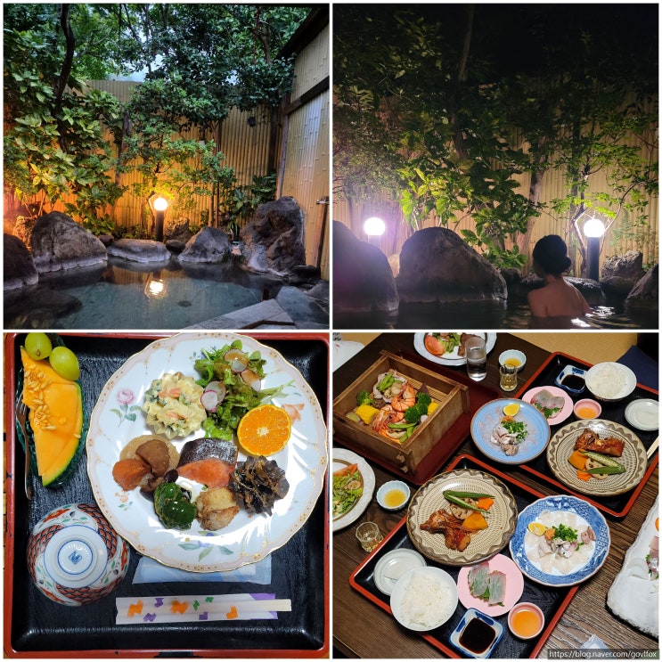  후쿠오카 벳푸 료칸 온센가쿠 인당10만초반  조식, 가이세키, 노천탕, 시간, 예약링크 총정리 후기