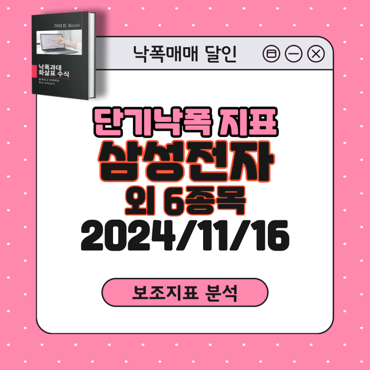  [관심종목] 삼성전자 주가 이제 반등시작? 낙폭과대주 5종목