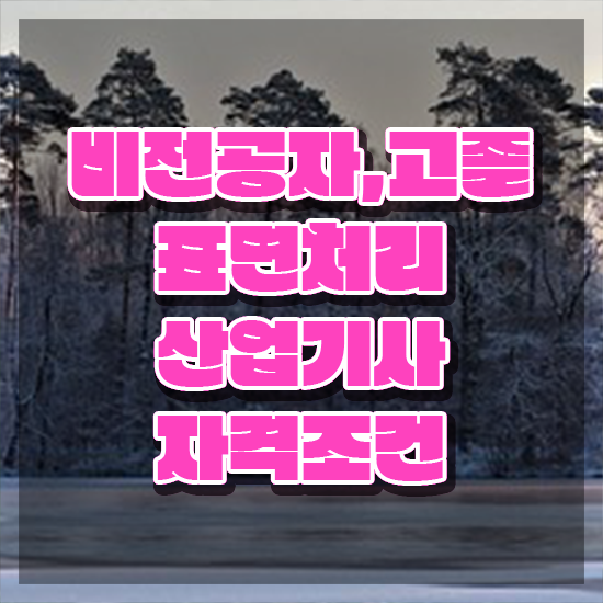  표면처리산업기사 자격 요건 표면처리산업기사 시험응시조건 집에서 온라인으로 빠르게 끝낸 방법