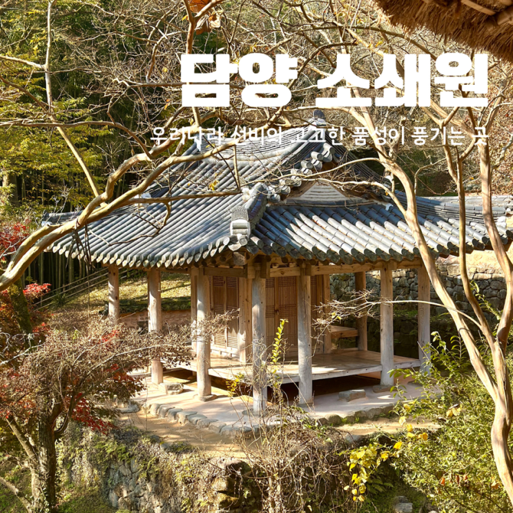  담양 11월 가을 가볼만한 곳 소쇄원 주차장 입장료 소요시간