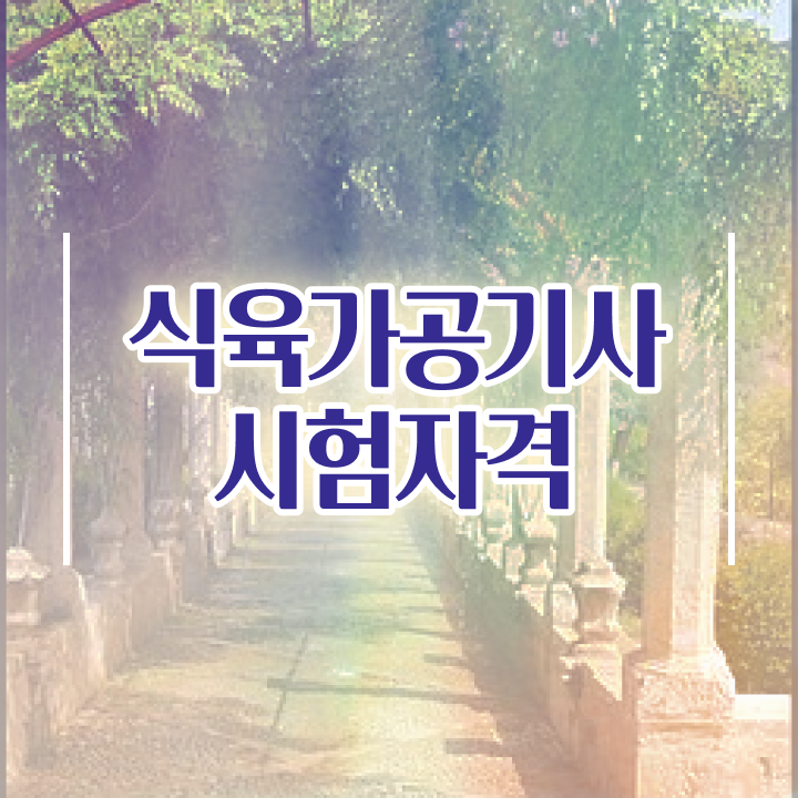  식육가공기사 자격 요건 식육가공기사 응시자격 인강만 듣고 간편하게 성공한 후기
