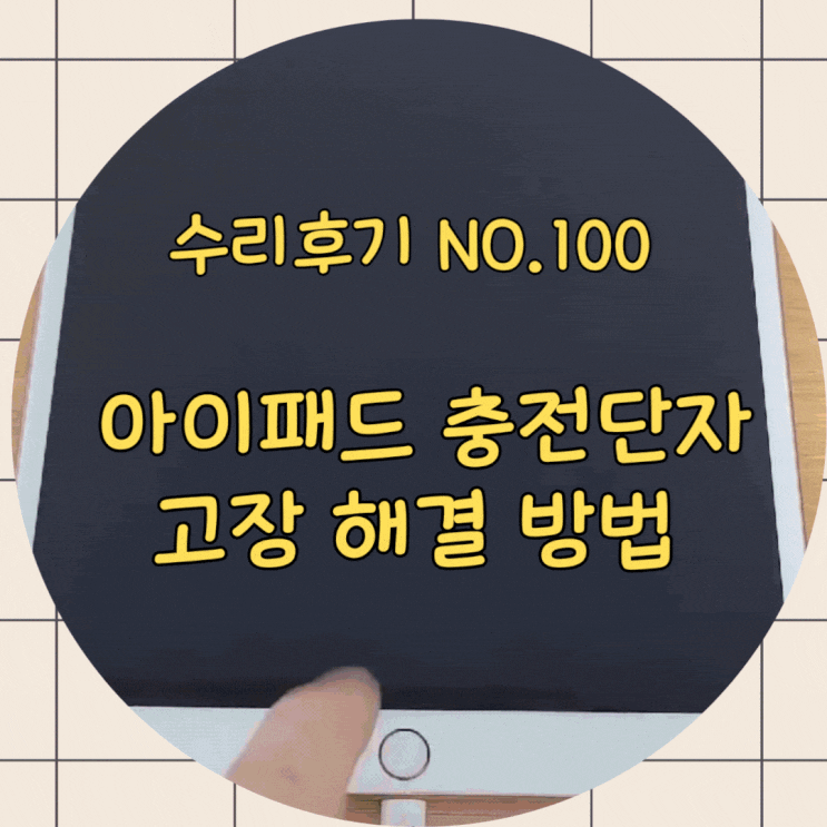  아이패드 충전단자 고장? 리퍼 없이 해결할 수 있는 방법