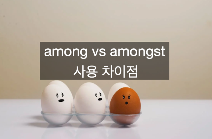  among vs amongst 차이점 및 사용법
