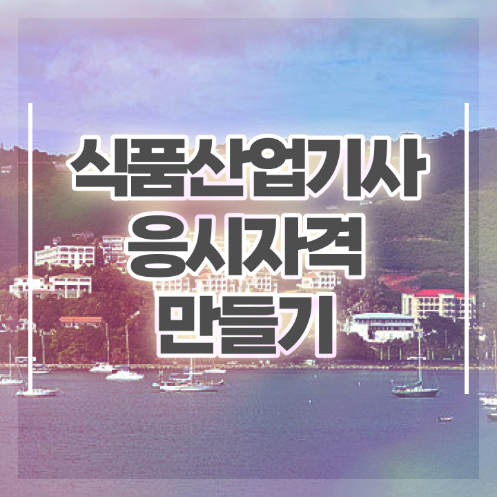  식품산업기사 시험 조건 식품산업기사 시험응시자격 집에서 온라인으로 쉽고 빠르게 완료한 후기