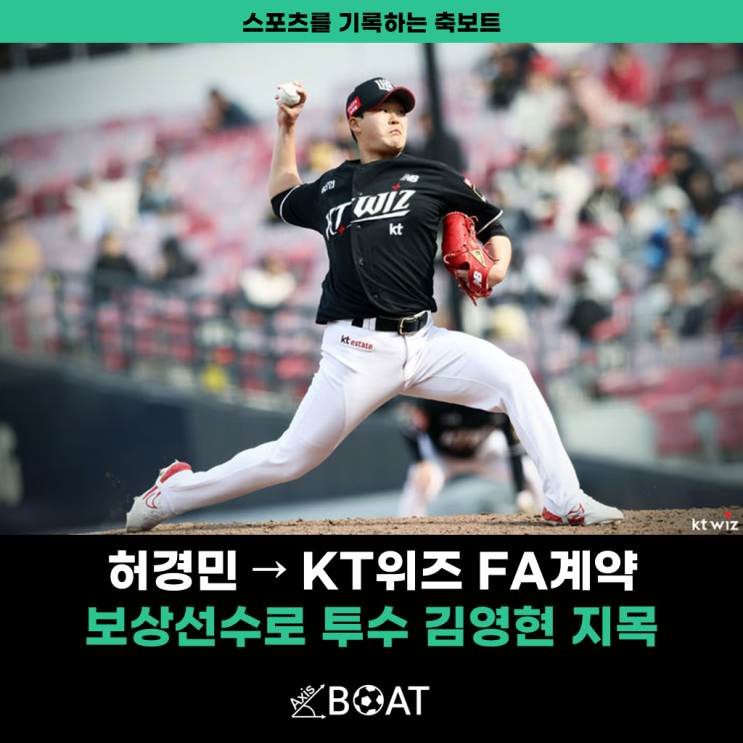 <b>두산</b> 허경민, KT위즈와... 그리고 보상선수로 <b>김영현</b>을 지명하다.