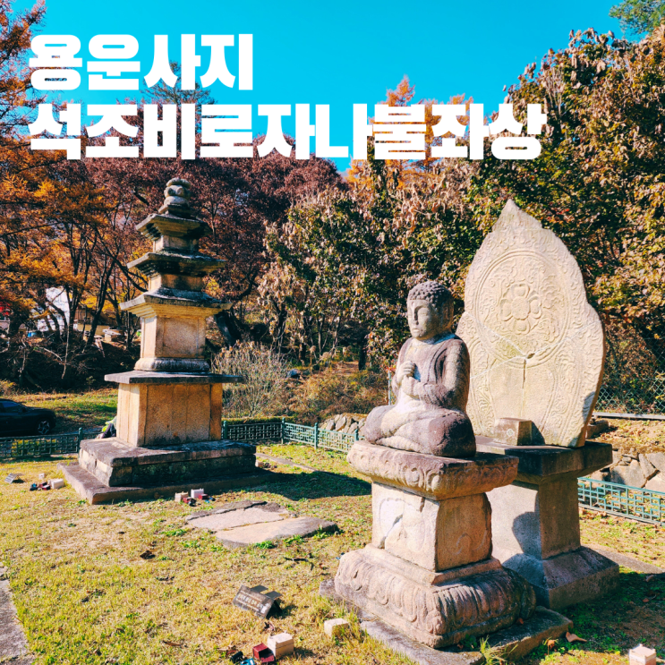  용운사지 석조비로자나불좌상 고려시대 불상 원주 가볼만한 곳