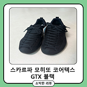 스카르파 모히또 고어텍스 GTX 블랙 리뷰
