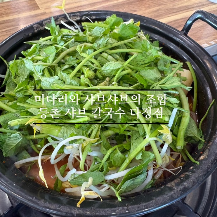   세종보람동맛집_#샤브샤브맛집 #등촌샤브칼국수에 다녀온 후기 