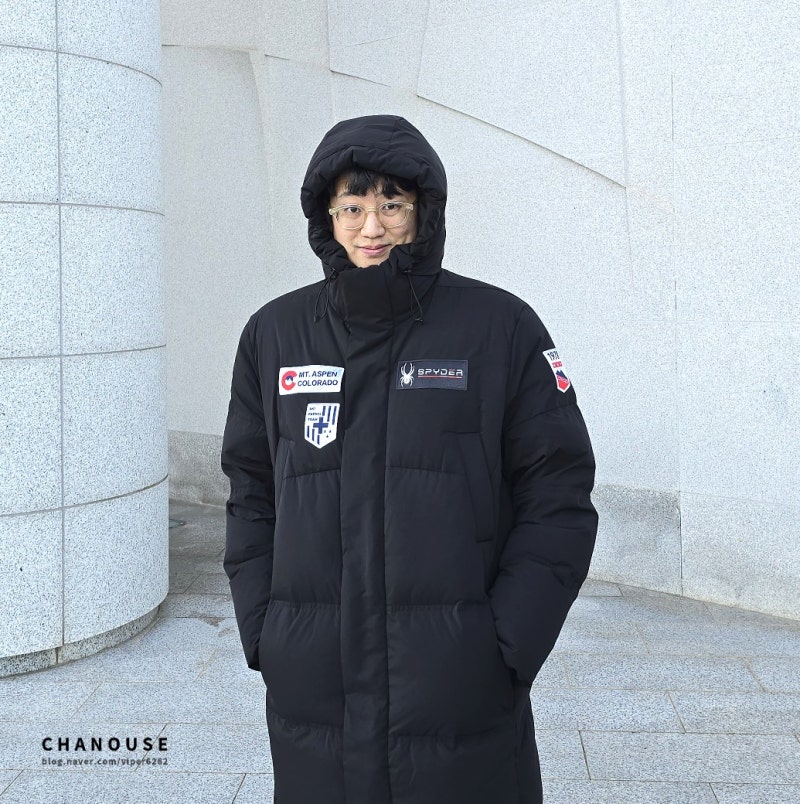 스파이더 키스오브라이프 남자 롱패딩 패트롤 롱 다운 한파 대비 코디 팁 겨울 패딩 추천 !