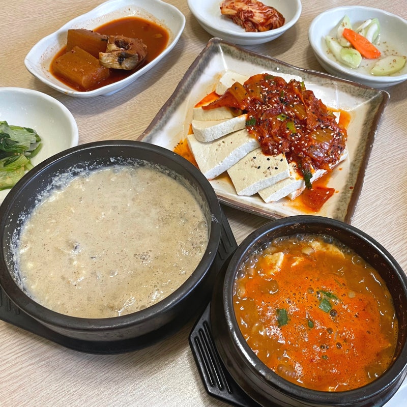 양산 하북면 맛집 콩뫼골 통도사 주변 아침 식사 되는 두부 청국장 전문점