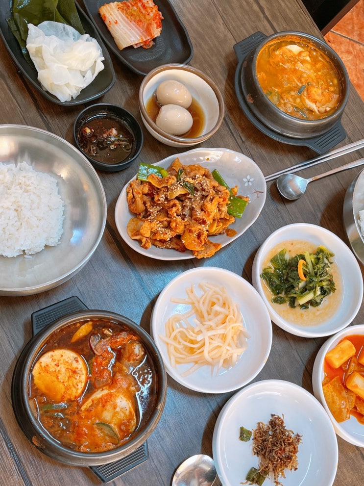  부산 서면 맛집 하연정 순두부 집밥느낌 물씬나는 찌개집