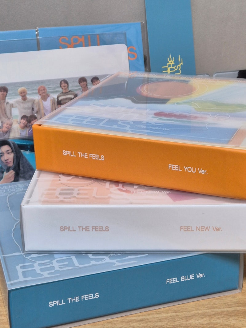 SEVENTEEN專輯開箱回歸！迷你十二輯 SPILL THE FEELS 套組+克拉版+Weverse+Kit