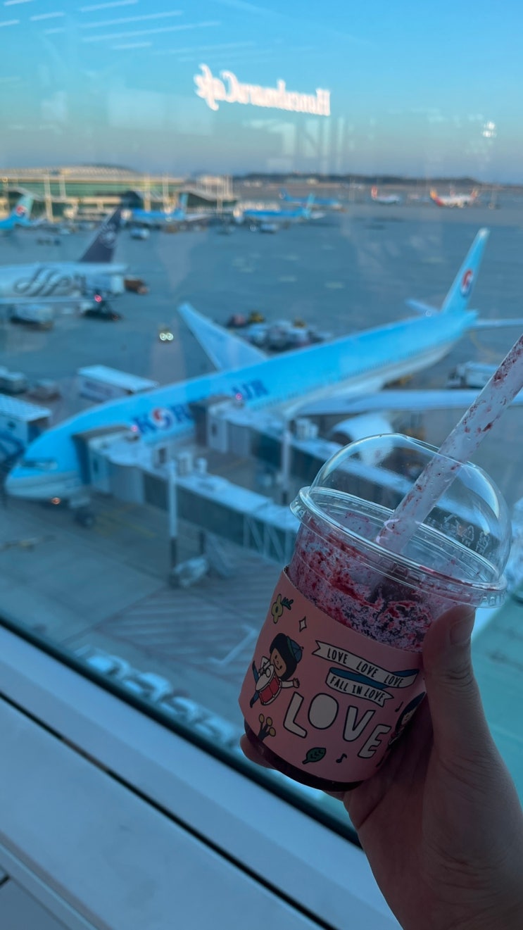  인천공항2T 하늘마루 공항에서 저렴한 카페 뷰맛집