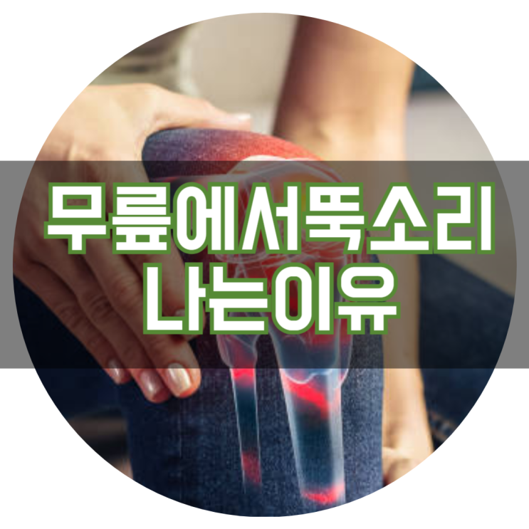  무릎에서 뚝소리 나는 이유 무릎아픔