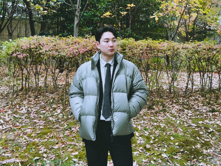  남자 숏 패딩 겨울 출근룩 잇템! 휠라 주우재 플로우 다운