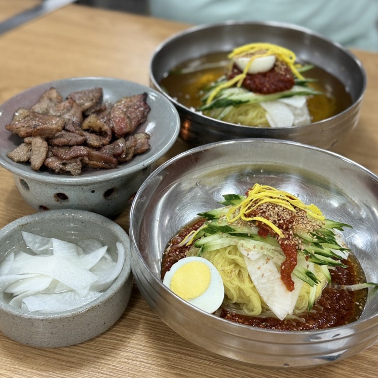  경주 가성비 끝판왕 밀면과 석쇠불고기 세트 맛집 불국사밀면
