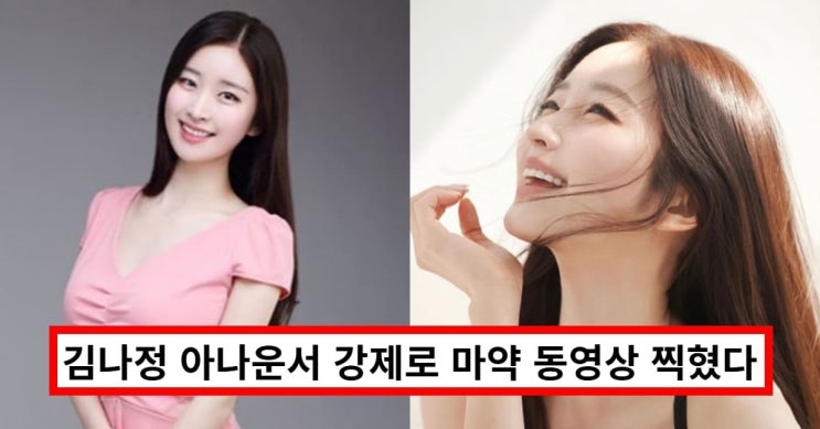 <b>김나정</b> 아나운서 <b>마약</b> 사건 <b>강제 투약</b> 주장.. 맥심 불고기 화보... 