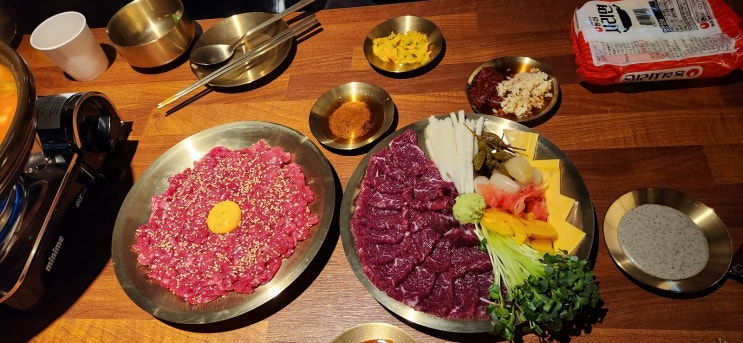  천안시 성정동 육회 육사시미 우짱베기 뭉티기를 아시나요?