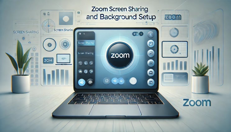  줌 ZOOM 사용법 (화면 공유,배경화면 설정)